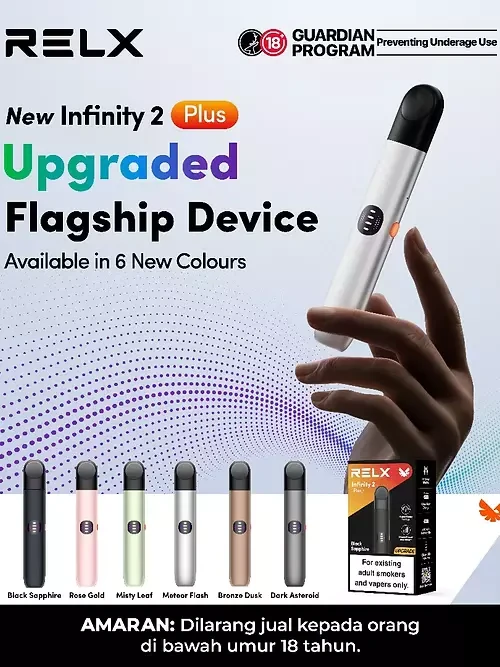 (New)Relx Infinity 2 Plus Device now available in 6 colours