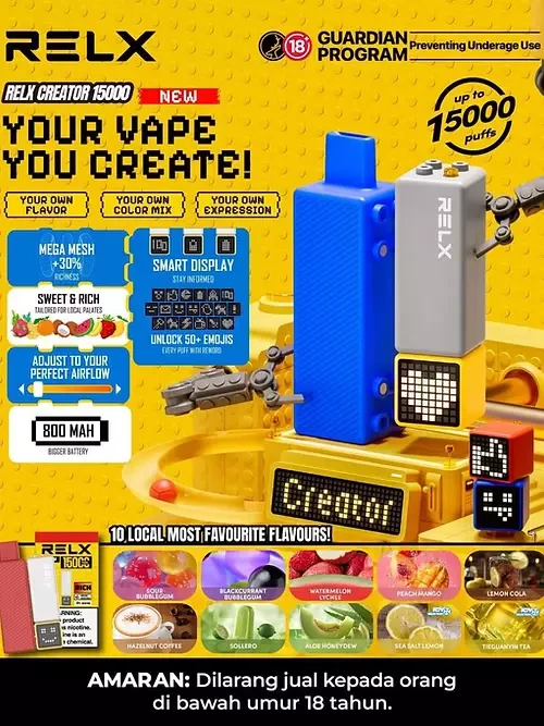 RELX Creator 15000puffs  [Kit /Pod]